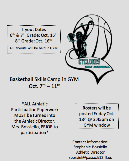 Girls’ Basketball Tryouts